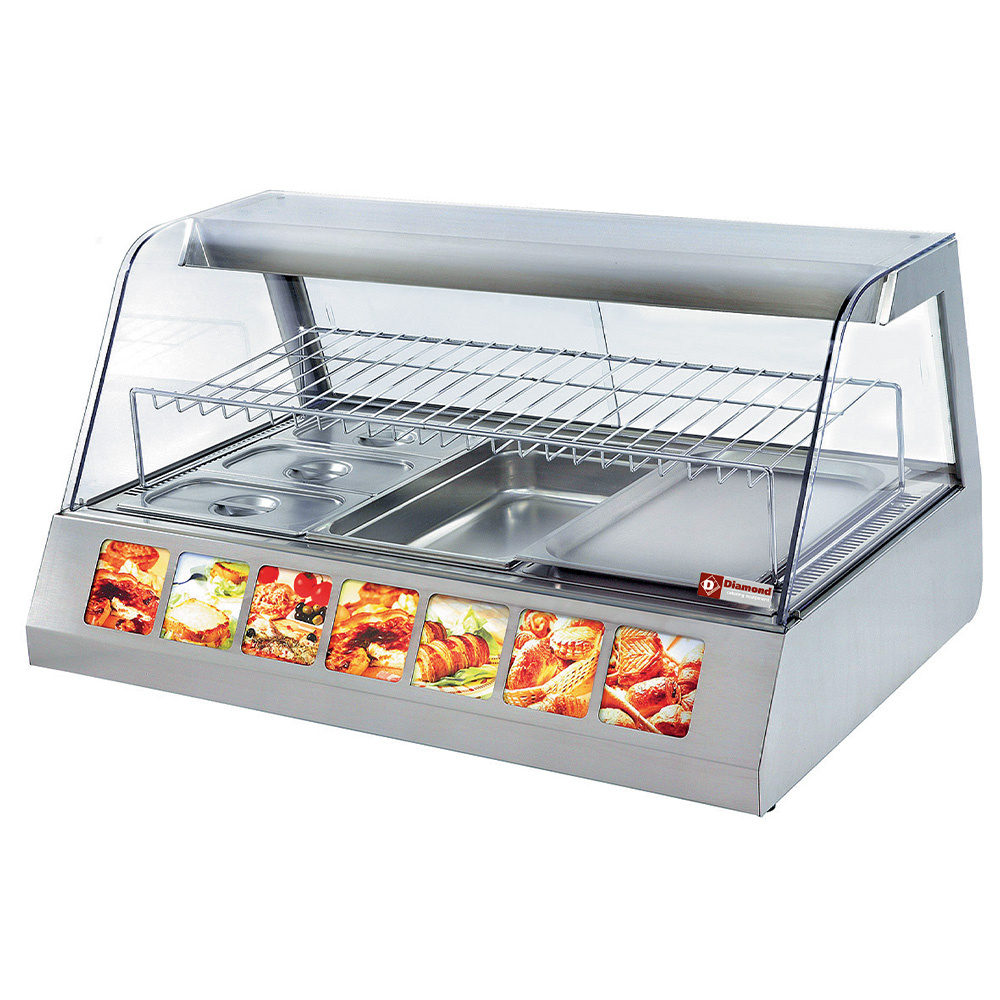 [VGH3/H] Vitrina calentadora 3x GN 1/1 ventiladao